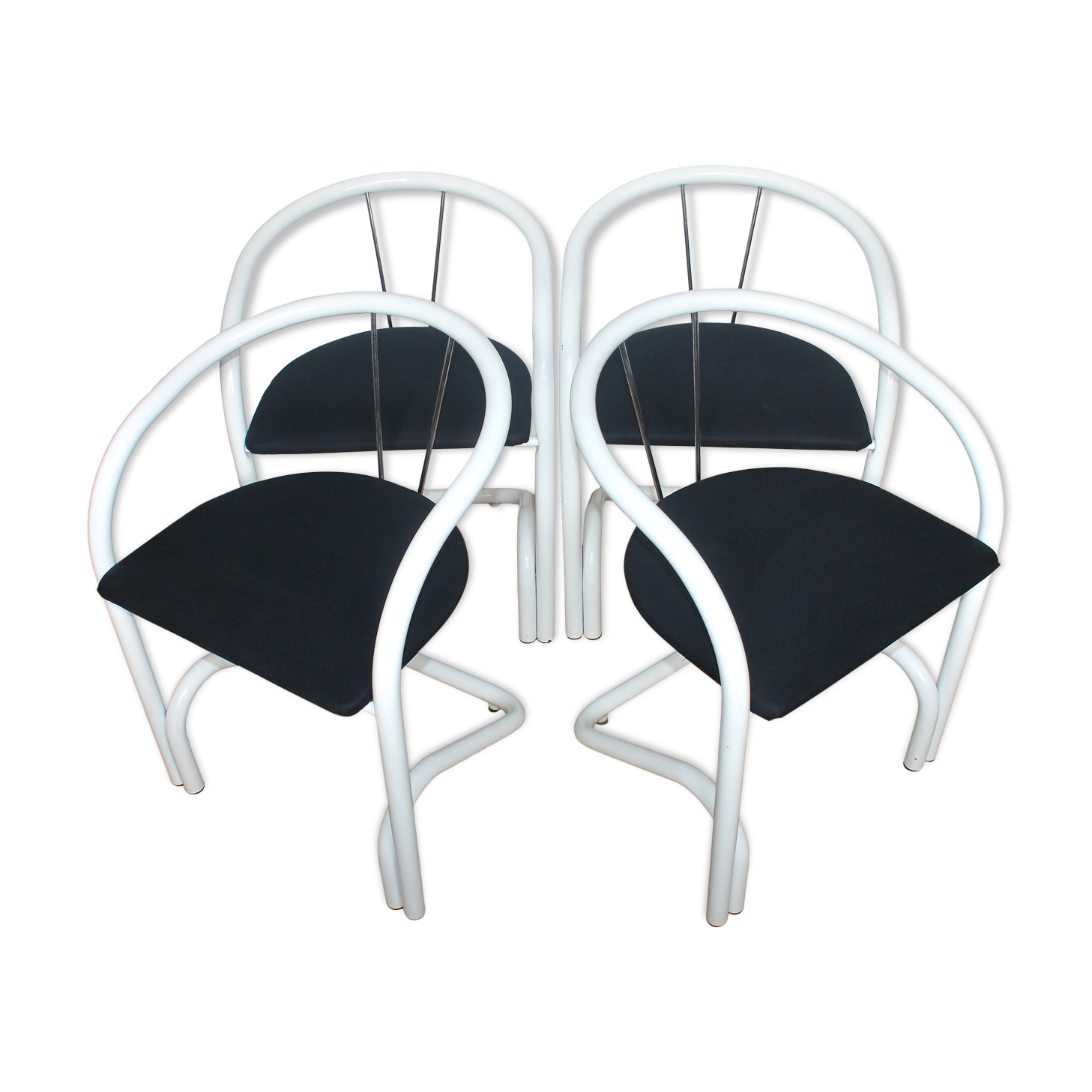 Serie De 4 Chaises Vintage 70 S Xcol Danemark Selency