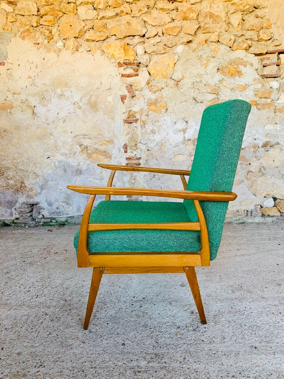 Vintage armchair in Scandinavian style circa 60