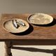 Small pocket tray or dish in speckled beige petrified wood D20 -3309