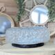 Square ceiling light with bubbled glass