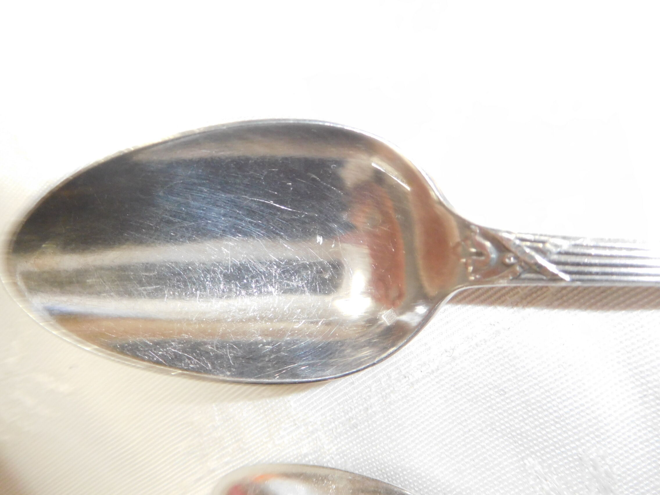 Christofle service old model cross ribbons in silver plated metal