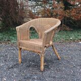 Wicker armchair