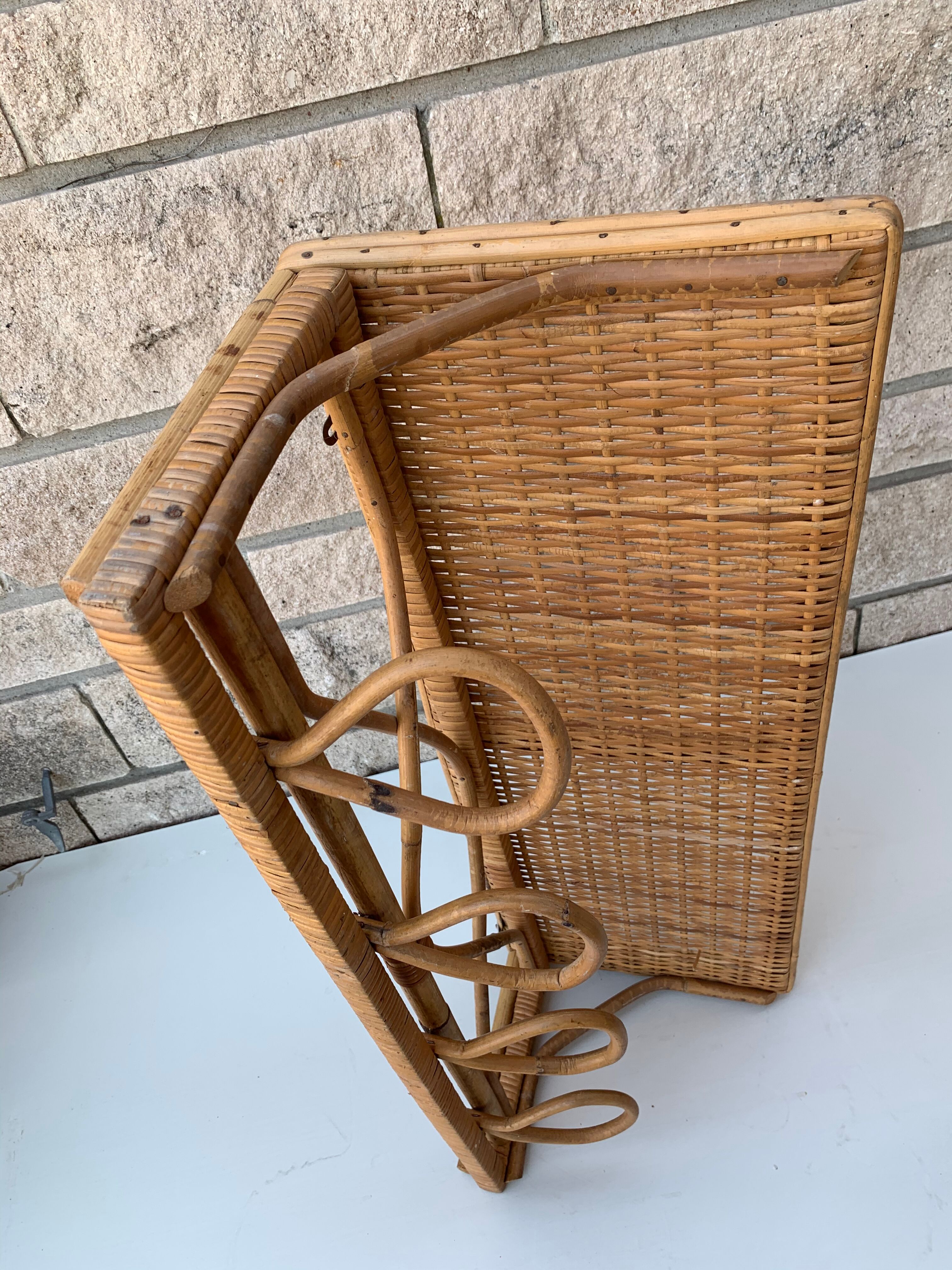 Vintage bamboo coat holder