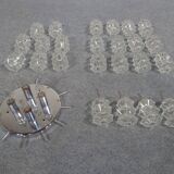 Glass ceiling light by J. T. Kalmar for Kalmar, 1960s