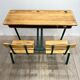 Old-fashioned double school desk