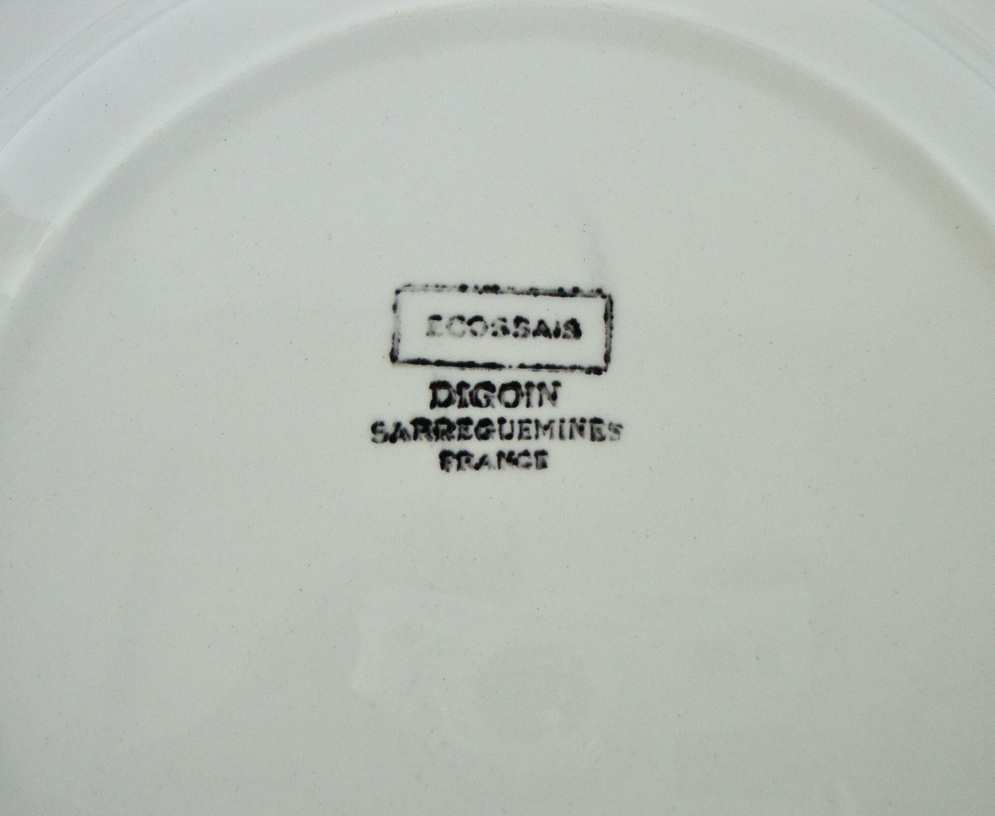 Set of 6 plates Digoin Sarreguemines