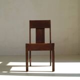 Art Deco modernist chair in solid oak from the 1930s/40s