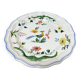 Gien earthenware dessert plate with bird of paradise motif