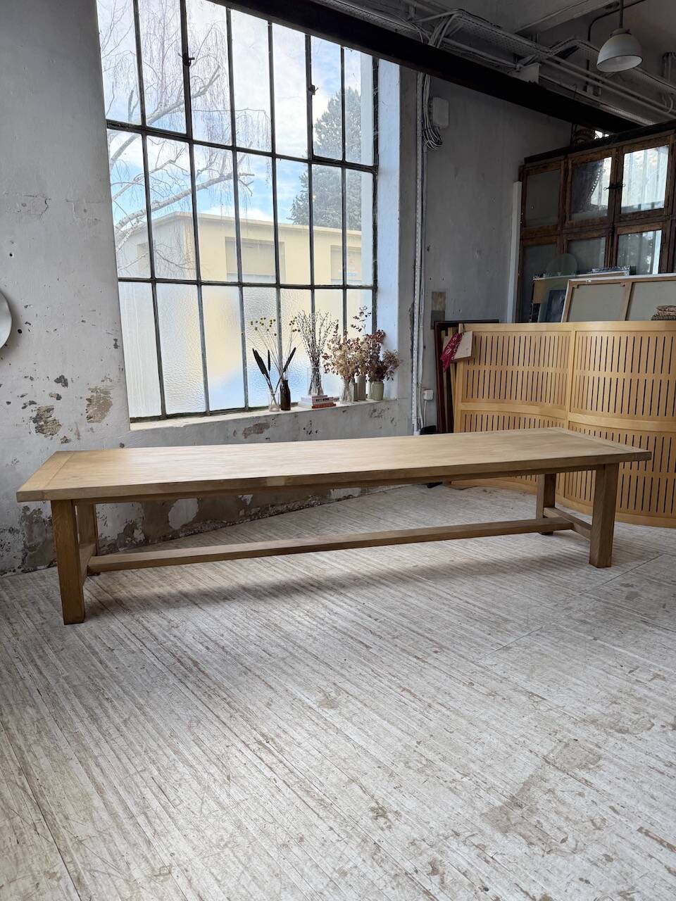 XXL solid oak farmhouse table 3.5m