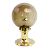 Smoked glass ball lamp