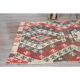 1970s Turkish Oushak Handmade Wool Cotton Red Kilim Runner Rug 130x400