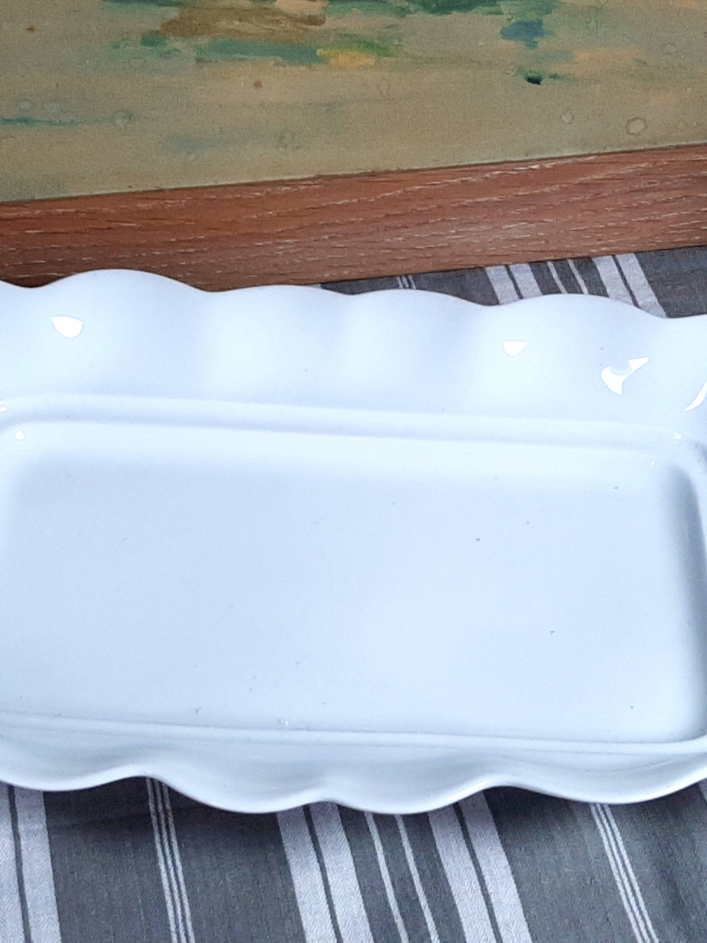 Limoges porcelain asparagus dish