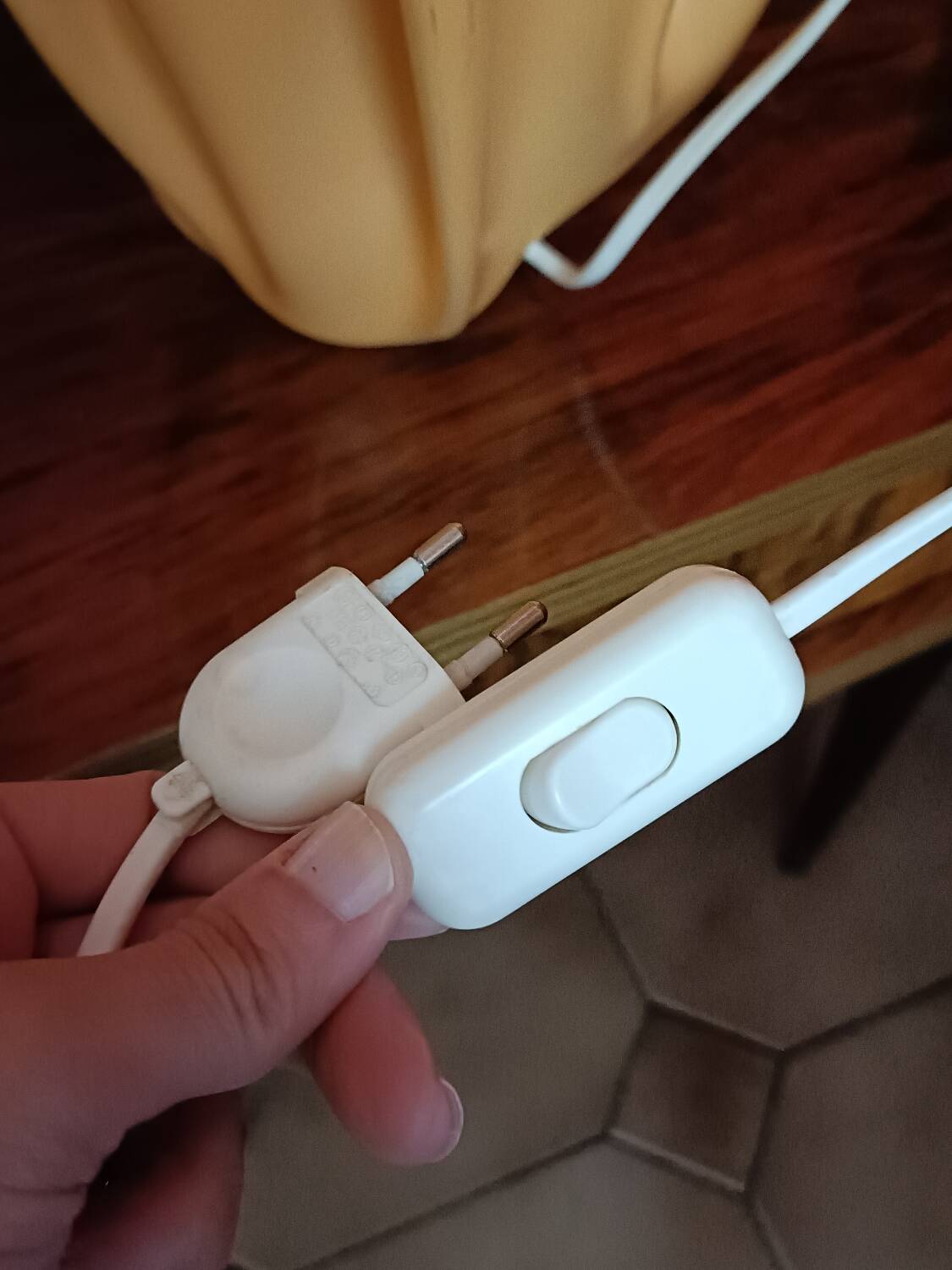 Vintage Exclarares draped lamp