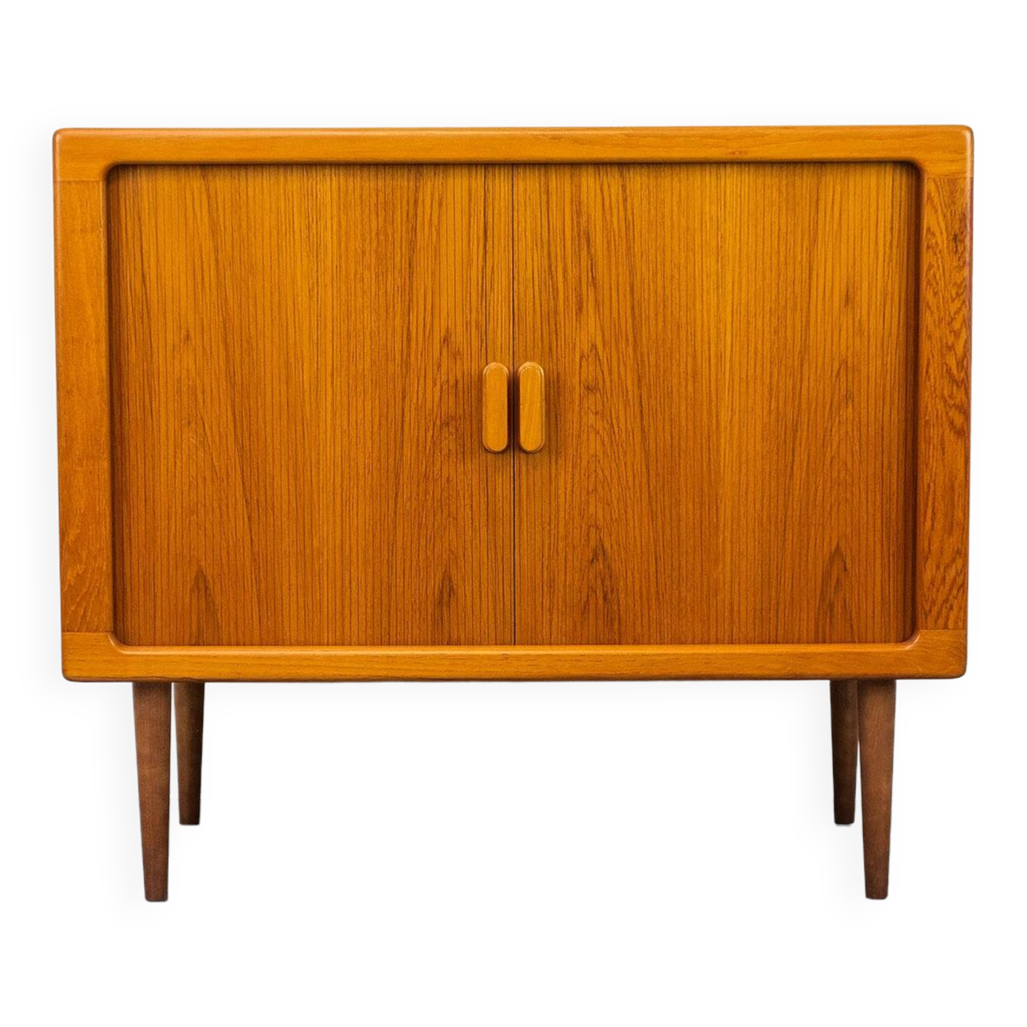 Danish Teak Sideboard with Tambour Doors from Dyrlund, 1970s