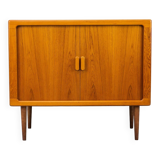 Danish Teak Sideboard with Tambour Doors from Dyrlund, 1970s