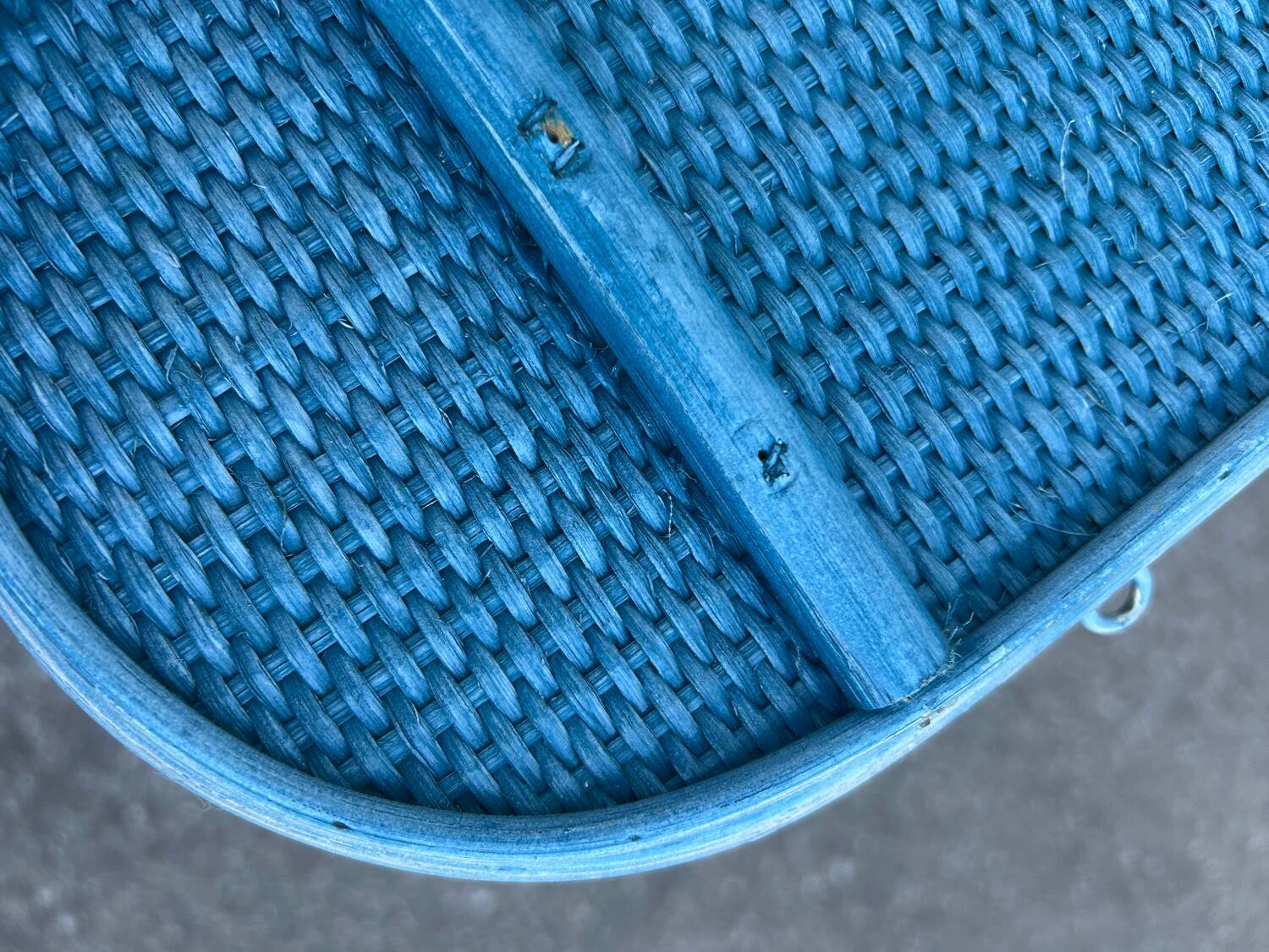 Rattan wall coat rack