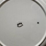 Set of 12 antique Gien red and gold dinner plates.