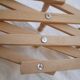 Wooden accordion coat rack