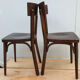 2 bistro chairs stamped Baumann