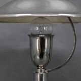 1930s Czech Art Deco nickel table lamp