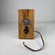 MCM wood and glass wall sconce