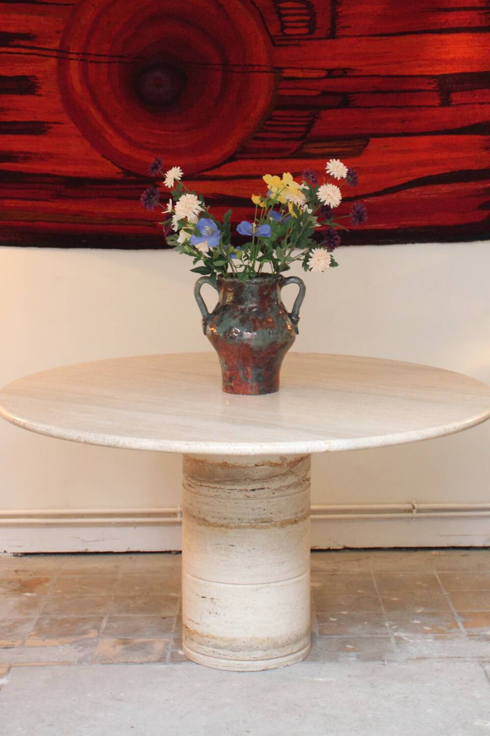 Travertine table edition Up & Up, Italy 1970