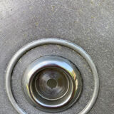 Pair of industrial pendant lamp JT in gray metal / vintage luminaire