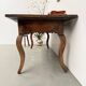 19th century walnut drapery table 2m1