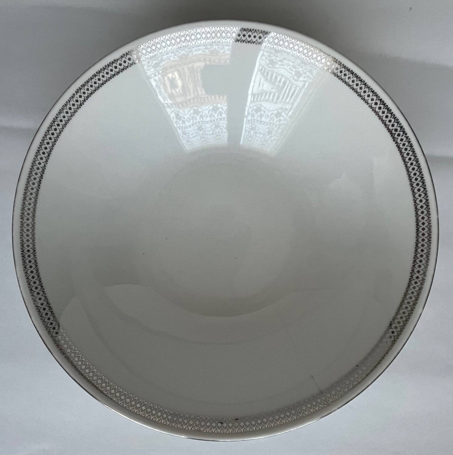White porcelain salad bowl