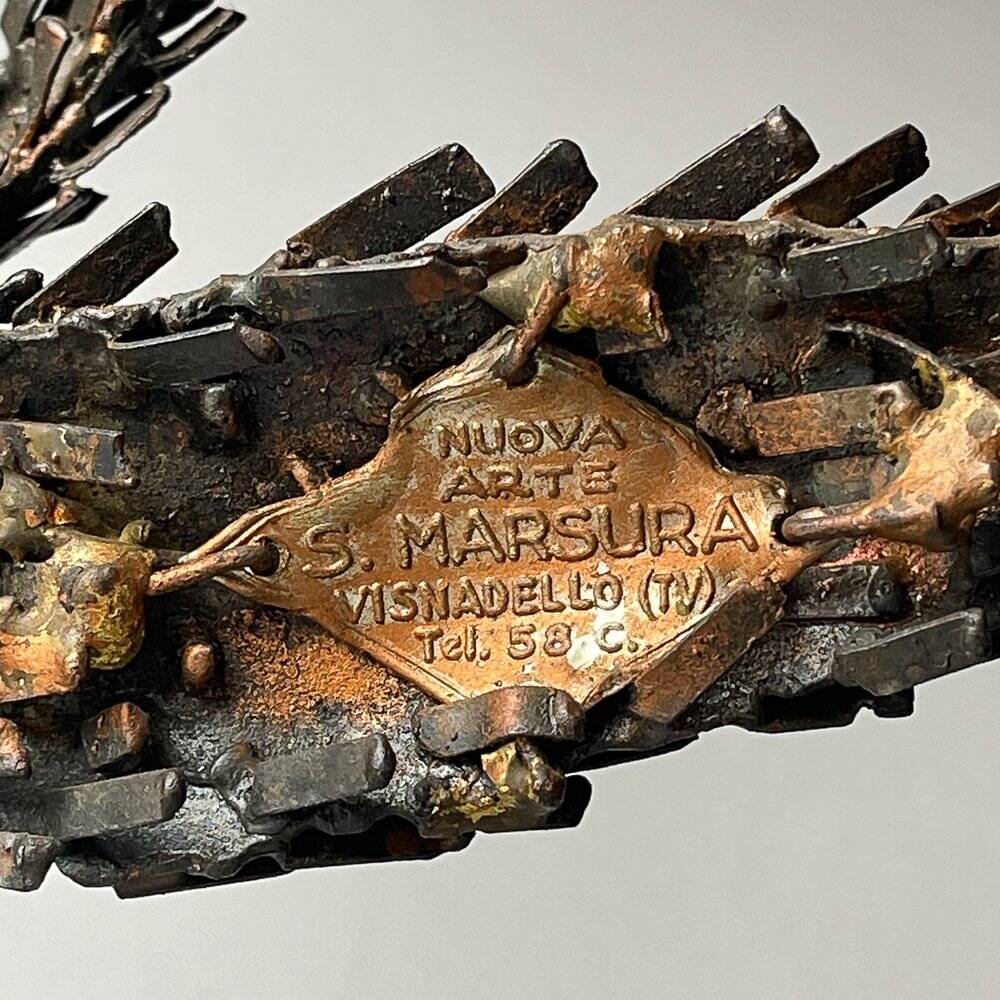 Salvino Marsura, Brutalist Sculpture Bird, 1970s, Iron
