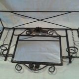 Locker room wall mirror 4 hooks