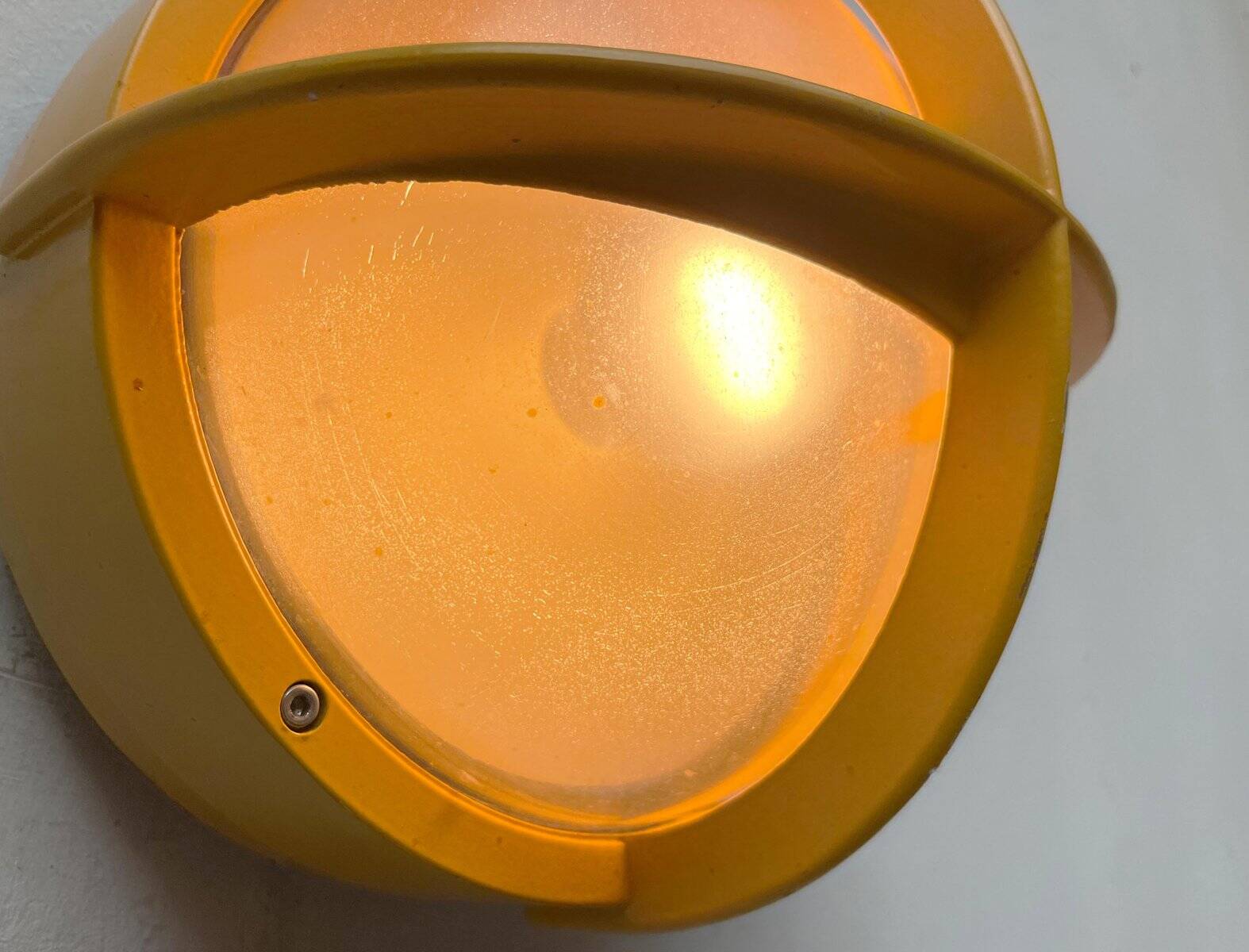 Mid-century Danish metal outdoor wall lamp model Pirate by Eva Koppel, Nils Koppel, Gert Edstrand for Nordisk Solar, 1960s.