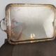 Silver metal tray