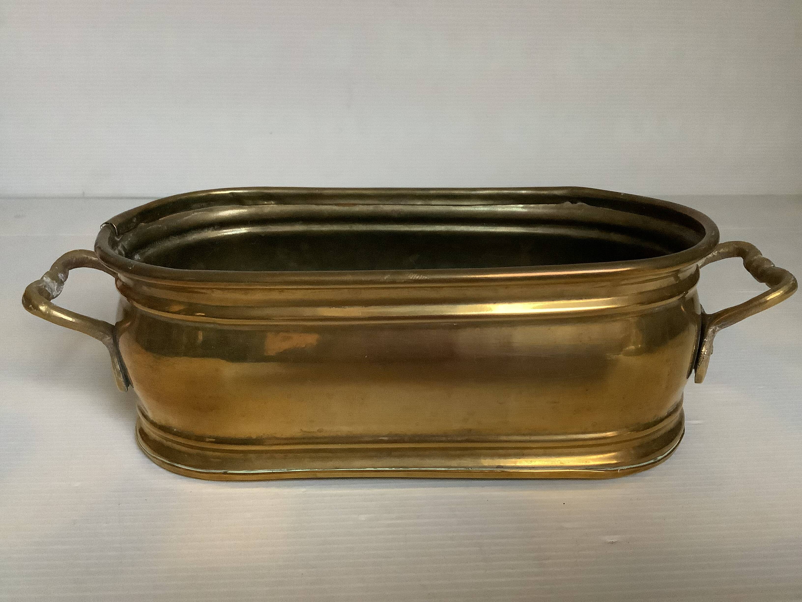 Jardinière vide poche en laiton