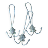 Series of 3 old hooks, coat rack, late nineteenth, early twentieth