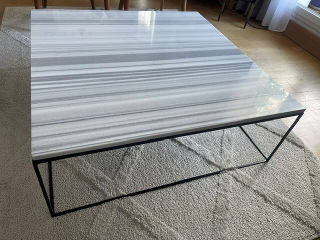 Marble coffee table