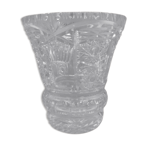 vase vintage taillé