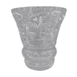 Vintage vase cut into facets of the 30s