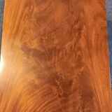 Coffee table / side table in mahogany with a rattan shelf.