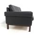Scandinavian leather sofa 2 places, Sweden, 1950
