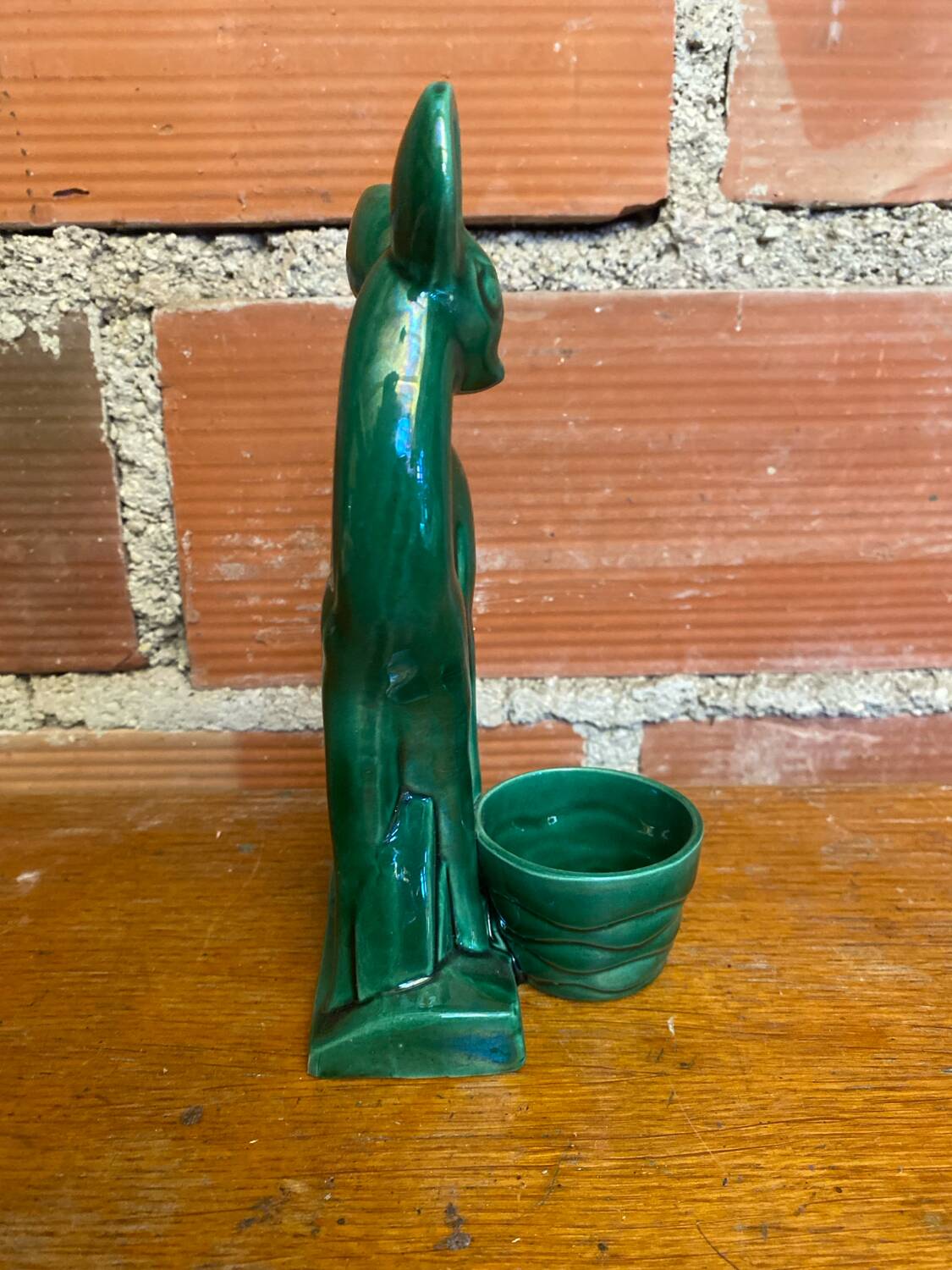 Antique Art Deco Doe Figurine ST CLÉMENT Ceramic Lemanceau Vintage