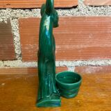 Antique Art Deco Doe Figurine ST CLÉMENT Ceramic Lemanceau Vintage