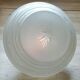 Vintage saucer lamp globe