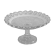 Coupe à fruits sur pied en verre moulé