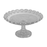 Coupe à fruits sur pied en verre moulé