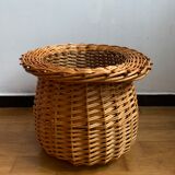 Basket hides wicker pot