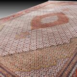 Iran Tabriz Mahi wool and silk oriental rug: 3.60 x 2.50 meters