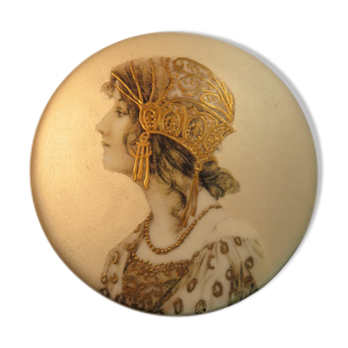 Vintage jewelry box from the 1980s Signed Natasha Farina Paris