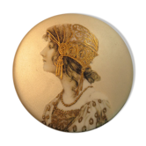 Vintage jewelry box from the 1980s Signed Natasha Farina Paris
