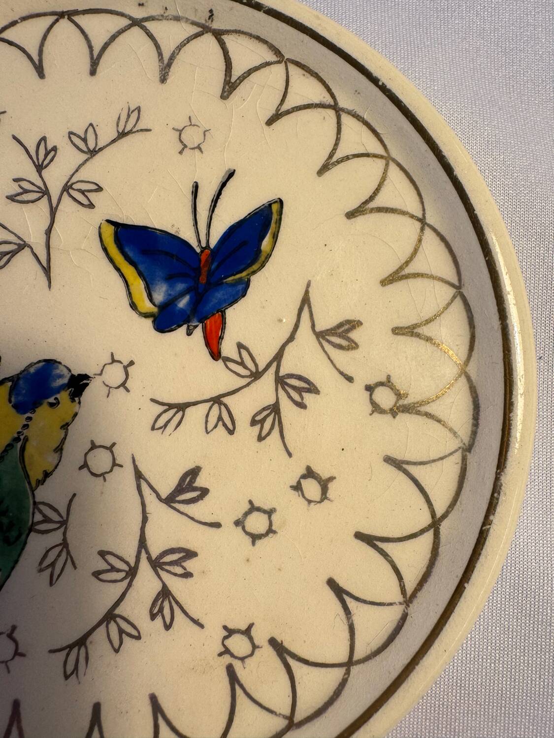 Bottle coaster, Longwy, 20th century